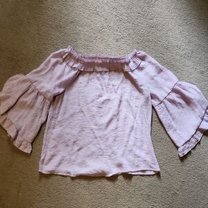 Women's Lavender Off-Shoulder Top
